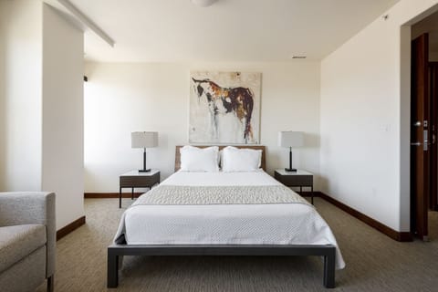 Comfortable queen bed