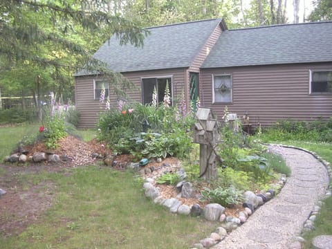 Landscaped flower gardens
