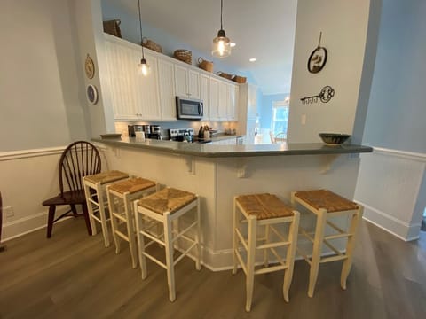 Bar seating for five