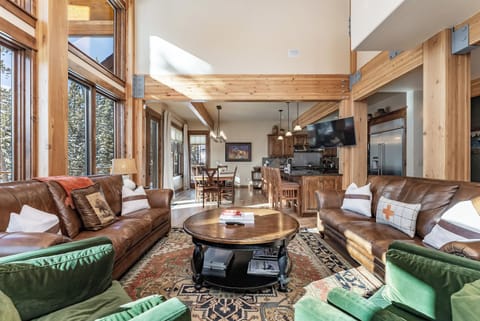 Main level entertainment space with incredible views and natural light