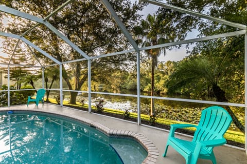 Pool with view of  South Prong of the Sebastian River.
