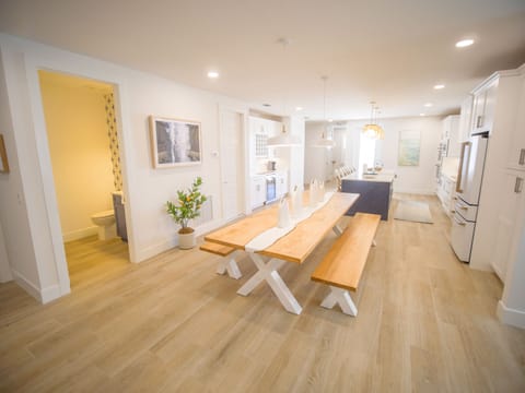Dining area and kitchen