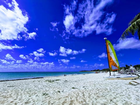 Beach nearby, white sand
