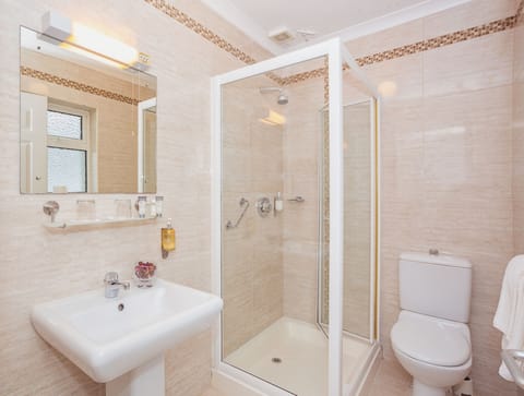 Triple Room | Bathroom | Shower, hair dryer, towels
