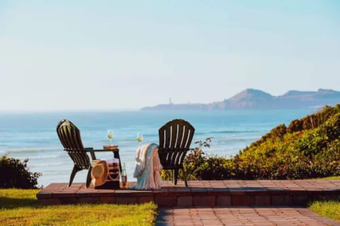 Outdoor banquet area