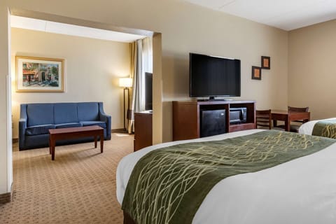 Suite, Multiple Beds, Non Smoking | Desk, blackout drapes, soundproofing, iron/ironing board