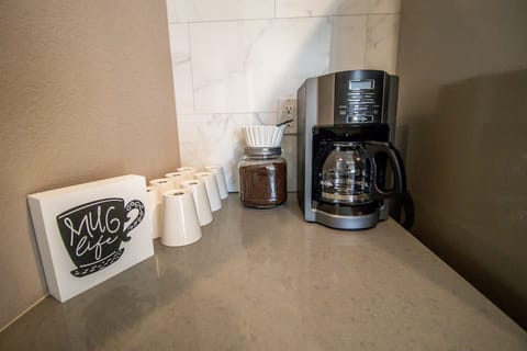Stocked coffee bar
