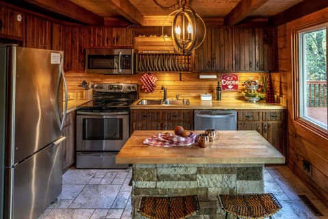 Fully stocked kitchen