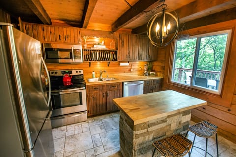 Fully stocked kitchen