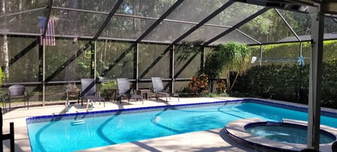 Pool area and seating