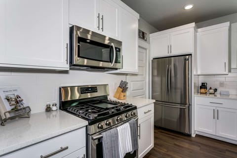 Brand new stainless steel appliances