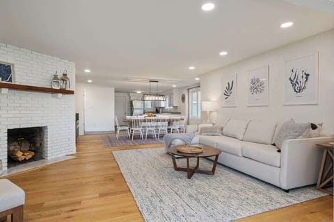 Cozy Evenings: Gather around the fireplace for a movie night.