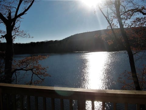 Relax (or work) on the deck or balcony and enjoy the beautiful sunsets or fall leaves after a long day on the water, sightseeing or hiking. 
