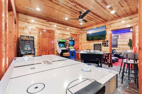 Let the competitive juices flow over air hockey, foosball, arcade games, and other activities in the game room.