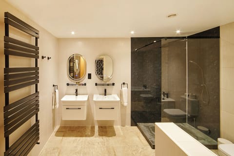 Free toiletries, hair dryer, towels