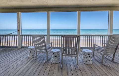 Oceanfront Porch on Top Floor