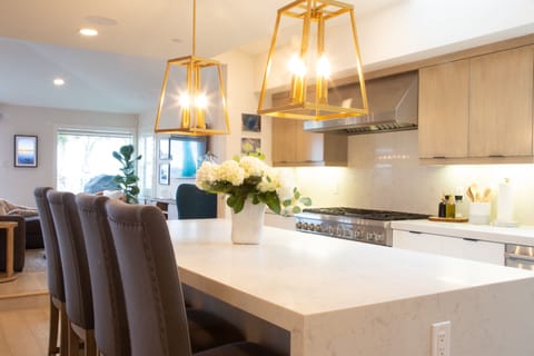 Island with High Top Chairs