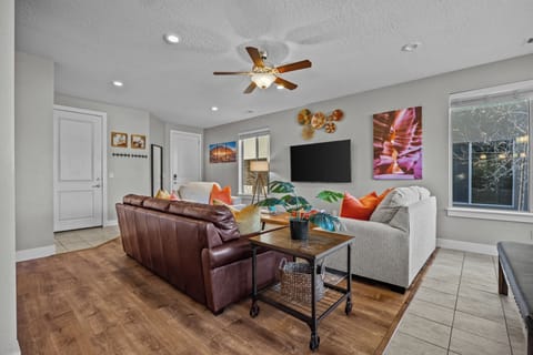 Family Room / Spacious Living Room Area with 55 inch LCD TV