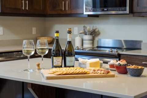 Fully Stocked Kitchen with appliances and counter area / Island