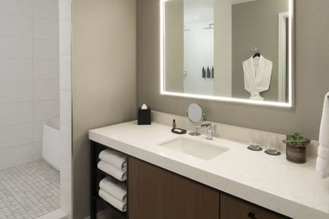 Premium bedding, down comforters, pillowtop beds, in-room safe