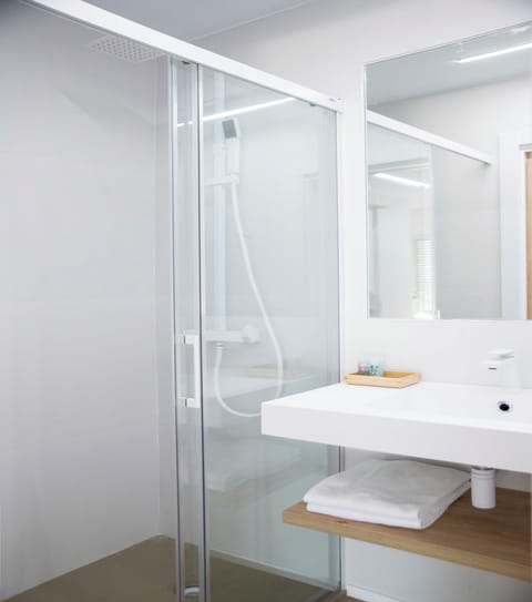 Basic Room | Bathroom | Shower, hair dryer, towels, soap