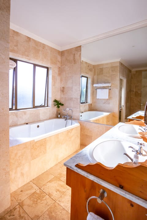 Room 0008 | Bathroom | Shower, free toiletries, hair dryer, towels