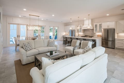 Gone Coastal - Seacrest - First Floor - Living Area and Kitchen