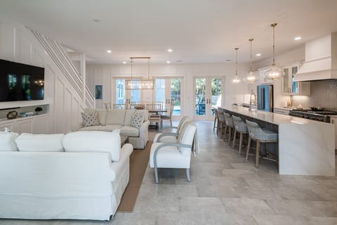 Gone Coastal - Seacrest - First Floor - Kitchen and Living Area