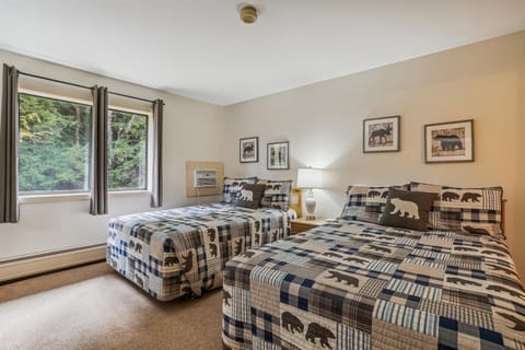 Lots of light in the bedroom.