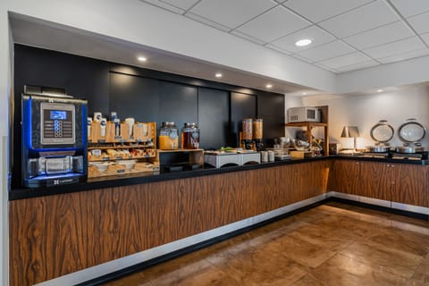 Free daily self-serve breakfast