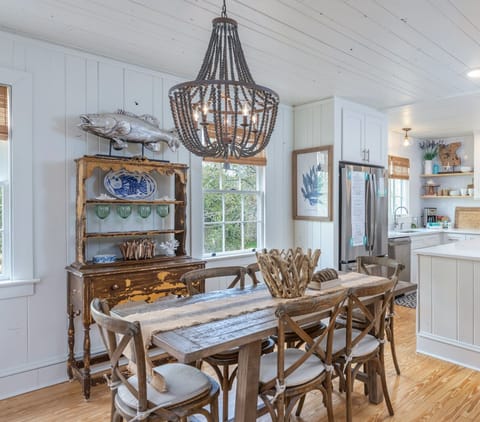 Kitchen and the dining area