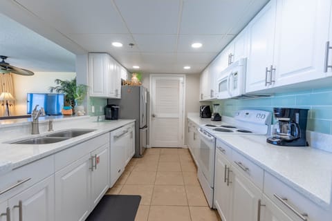 Fully stocked kitchen