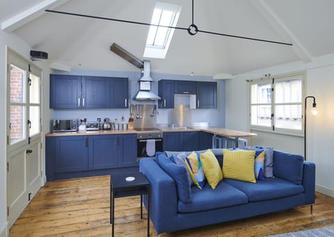 Large open plan kitchen and living area