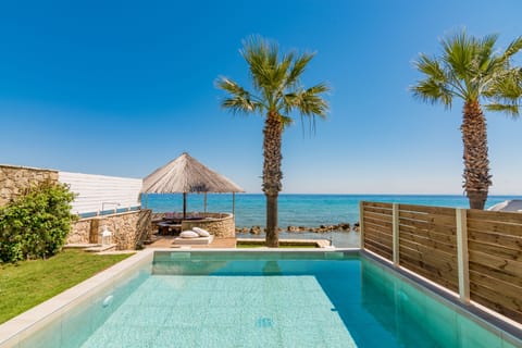 Sophisticated pool surroundings offering a sense of tranquility. 
