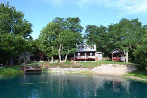Across the pond overlooking the camp