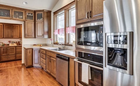 Main kitchen with oversized pantry