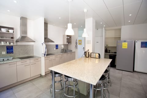 Shared fridge, microwave