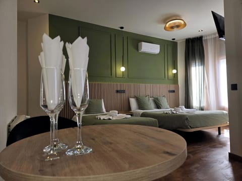 Superior Double Room, City View | Down comforters, in-room safe, blackout drapes, soundproofing