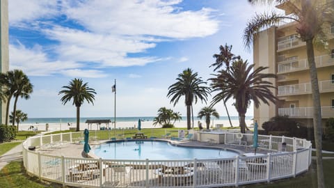 One of the three heated pools on Jamaica Royale's property.  Beach front pool.