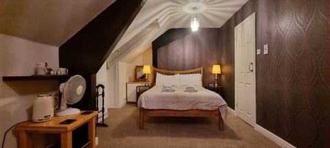 Double Room (Atticroom, 3rd Floor) | Memory foam beds, blackout drapes, iron/ironing board (on request)