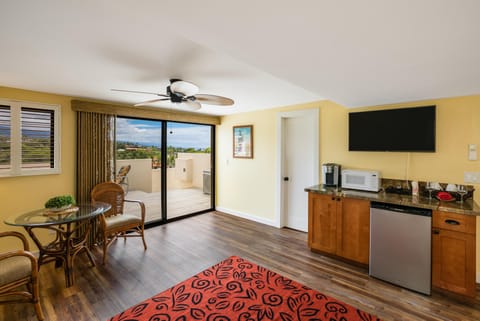 Upstairs suite area with wetbar.