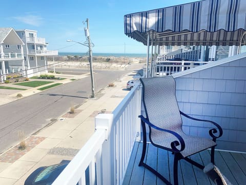 Watch the waves crash while sitting on the deck