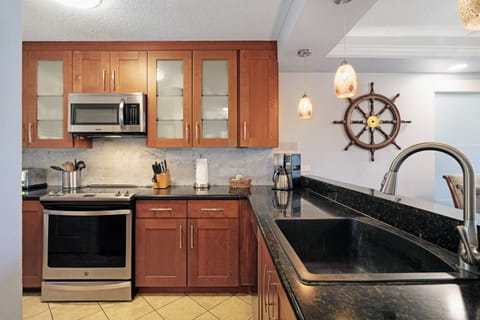 Stainless steel appliances.