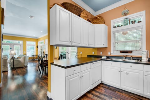 Kitchen to dining view