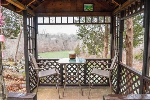 Second covered deck overlooking the lake