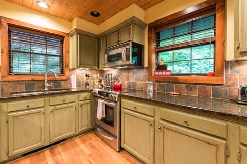 Well Stocked Glassware for fancy cocktails or lot's of cooking