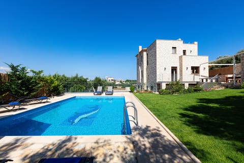 The villa offering huge outdoor areas
