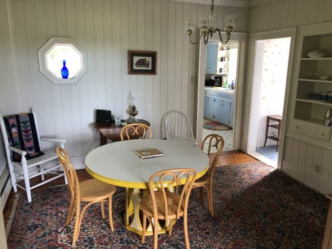 dining room in farmhouse