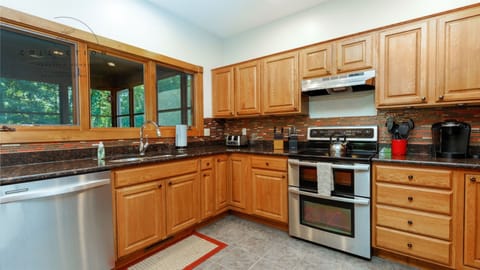 Fully stocked kitchen