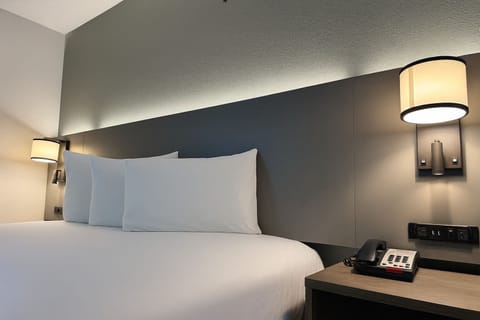 Deluxe Room, 1 King Bed, Non Smoking | Pillowtop beds, blackout drapes, iron/ironing board, free WiFi